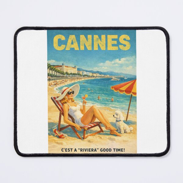 Item preview, Cannes France French Riviera Promenade de la Croisette Mediterranean Coast designed and sold by Aryabek.