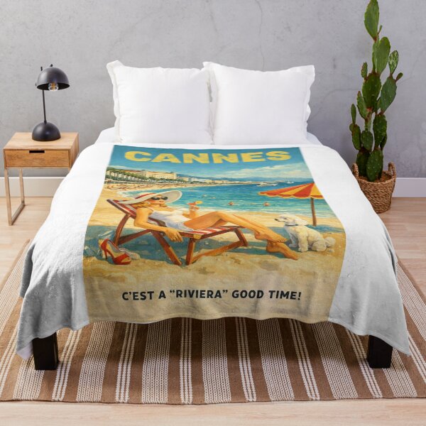 Item preview, Cannes France French Riviera Promenade de la Croisette Mediterranean Coast designed and sold by Aryabek.