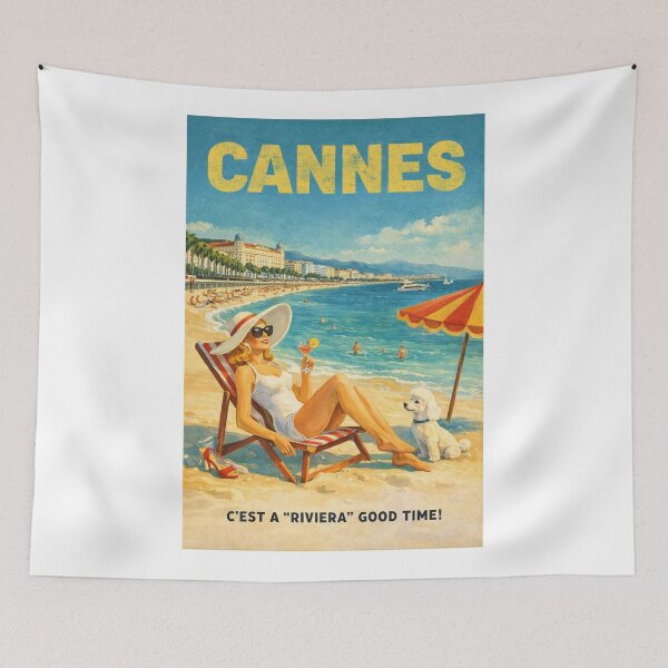 Item preview, Cannes France French Riviera Promenade de la Croisette Mediterranean Coast designed and sold by Aryabek.