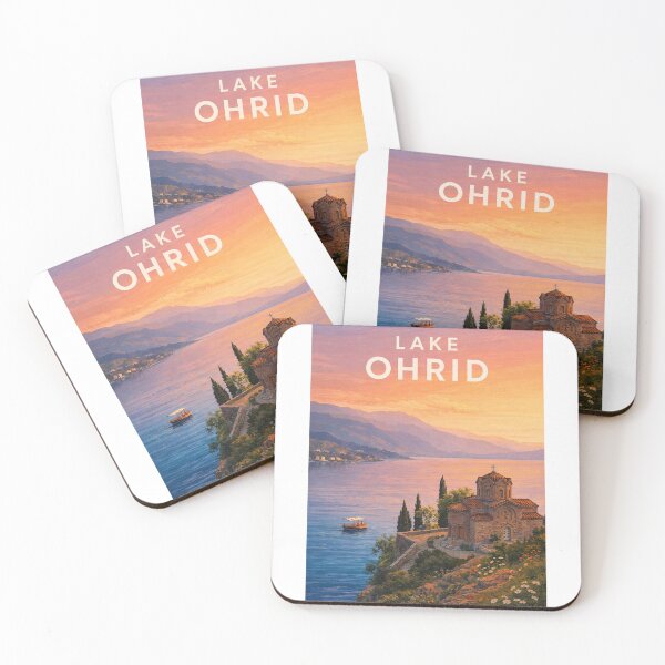 Item preview, Lake Ohrid North Macedonia UNESCO Lakeside Monastery Landscape designed and sold by Aryabek.