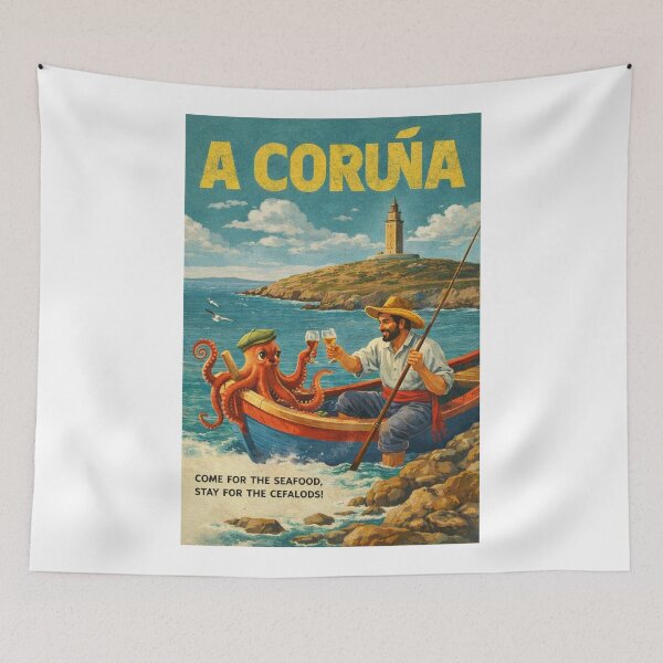 Item preview, A Coruña Galicia Tower of Hercules Atlantic Coast Spain designed and sold by Aryabek.