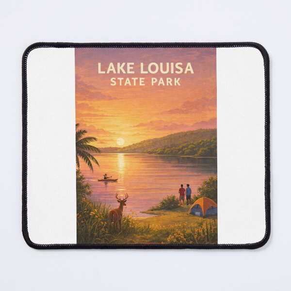 Item preview, Lake Louisa State Park Florida Sunset Kayaking and Camping Landscape designed and sold by Aryabek.
