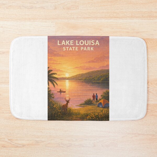 Item preview, Lake Louisa State Park Florida Sunset Kayaking and Camping Landscape designed and sold by Aryabek.