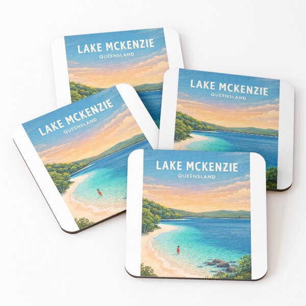 Item preview, Lake McKenzie Queensland K'gari Crystal Clear Beach Paradise designed and sold by Aryabek.