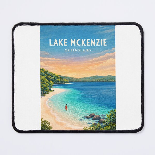 Item preview, Lake McKenzie Queensland K'gari Crystal Clear Beach Paradise designed and sold by Aryabek.