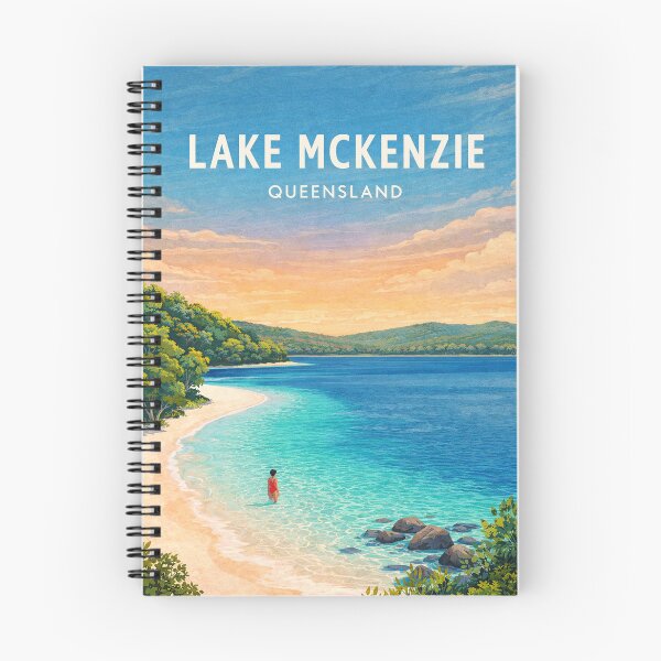 Item preview, Lake McKenzie Queensland K'gari Crystal Clear Beach Paradise designed and sold by Aryabek.
