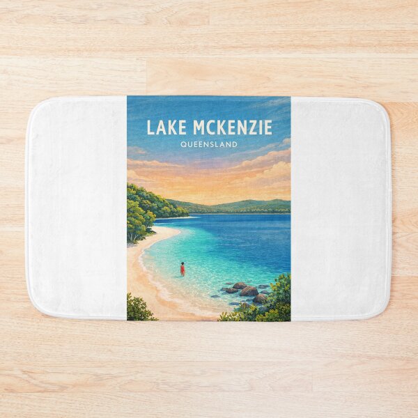 Item preview, Lake McKenzie Queensland K'gari Crystal Clear Beach Paradise designed and sold by Aryabek.
