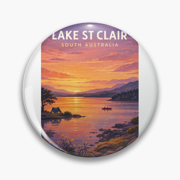 Item preview, Lake St Clair South Australia Outback Sunset Waterscape designed and sold by Aryabek.