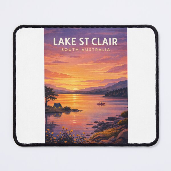 Item preview, Lake St Clair South Australia Outback Sunset Waterscape designed and sold by Aryabek.