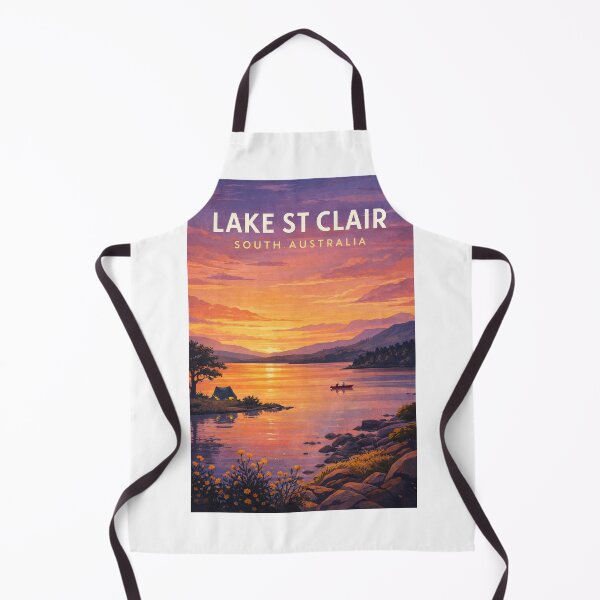 Item preview, Lake St Clair South Australia Outback Sunset Waterscape designed and sold by Aryabek.