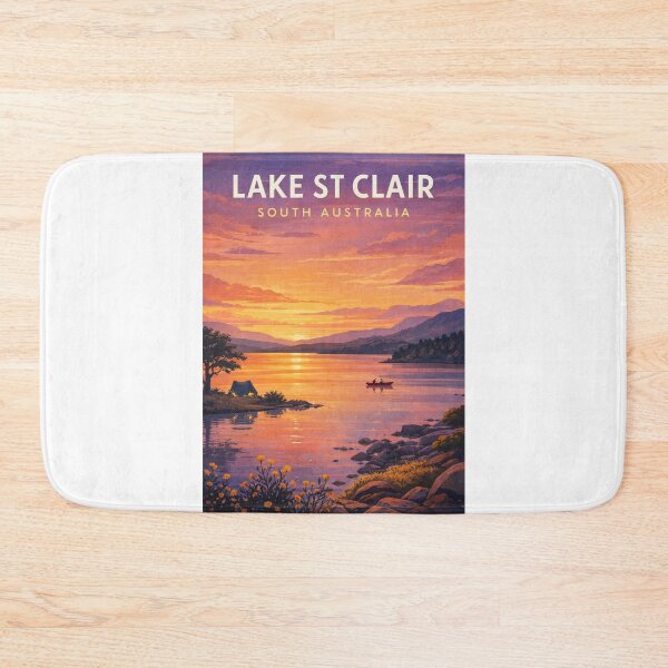 Item preview, Lake St Clair South Australia Outback Sunset Waterscape designed and sold by Aryabek.