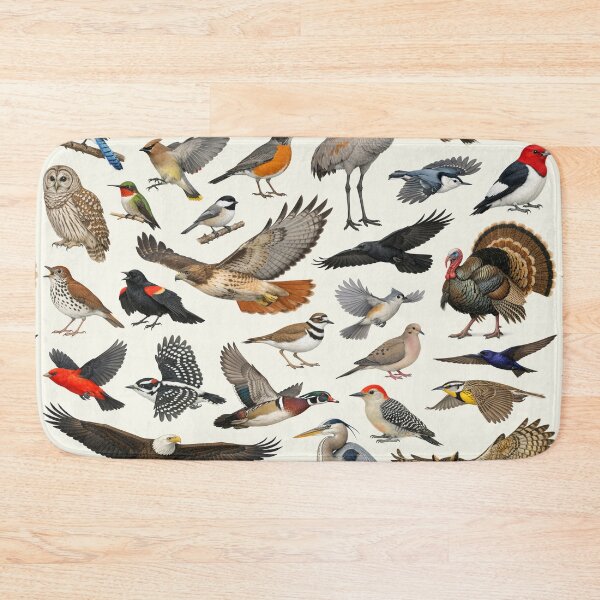 Item preview, Native Birds of Indiana Retro Style Identification Chart designed and sold by kakarikihill.