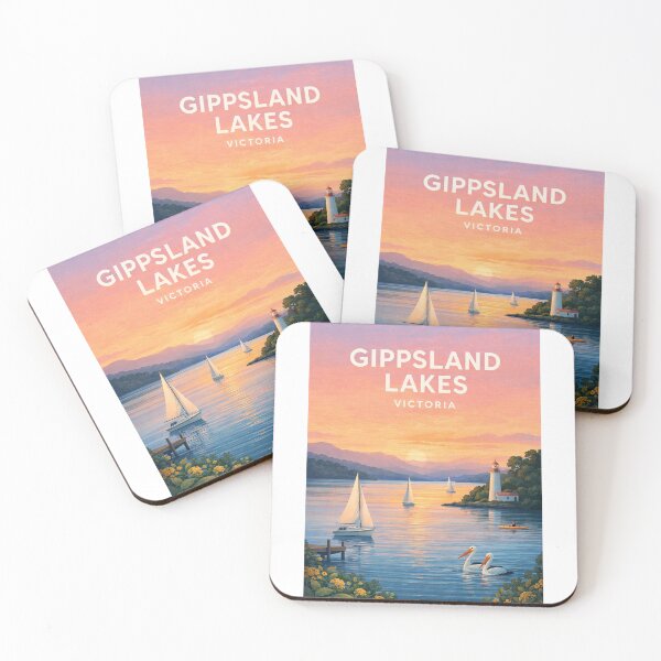 Item preview, Gippsland Lakes Victoria Coastal Waterways and Lighthouse Panorama designed and sold by Aryabek.