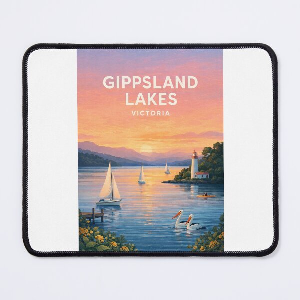 Item preview, Gippsland Lakes Victoria Coastal Waterways and Lighthouse Panorama designed and sold by Aryabek.