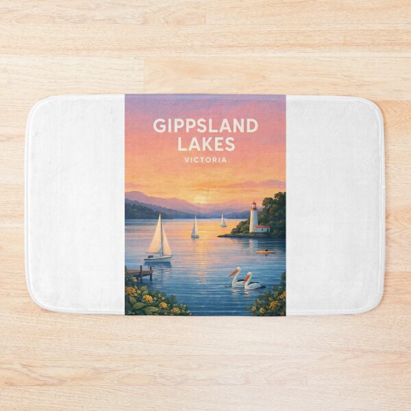 Item preview, Gippsland Lakes Victoria Coastal Waterways and Lighthouse Panorama designed and sold by Aryabek.