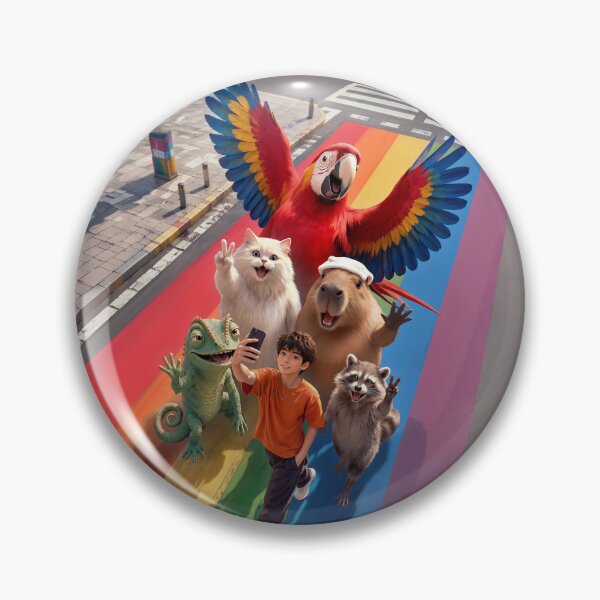 Item preview, Selfie Boy Rainbow Crossing designed and sold by ZKOZKOHI.