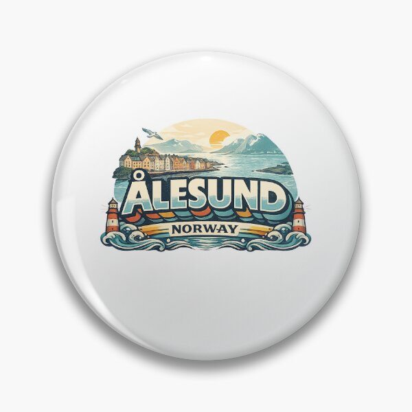 Item preview, Ålesund Norway Sunnmøre Fjord Coastal Skyline designed and sold by Aryabek.