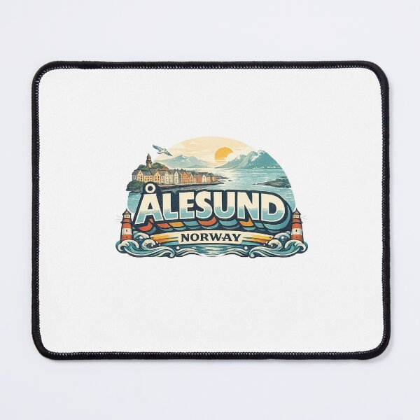 Item preview, Ålesund Norway Sunnmøre Fjord Coastal Skyline designed and sold by Aryabek.