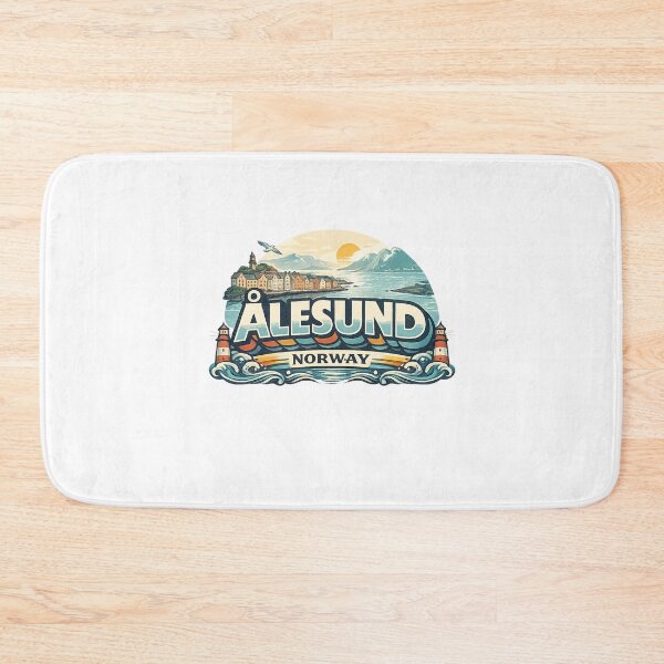 Item preview, Ålesund Norway Sunnmøre Fjord Coastal Skyline designed and sold by Aryabek.