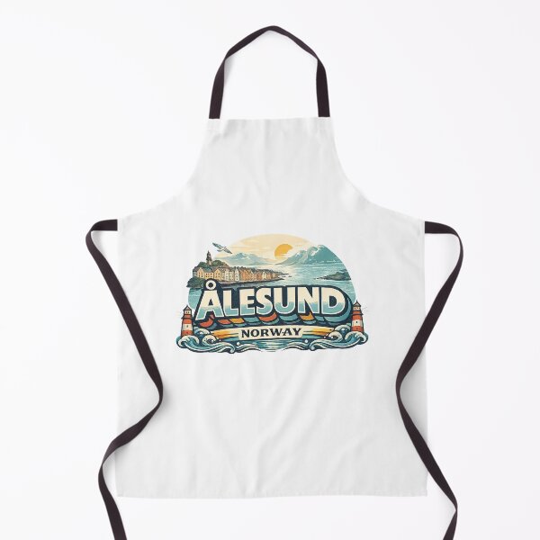Item preview, Ålesund Norway Sunnmøre Fjord Coastal Skyline designed and sold by Aryabek.