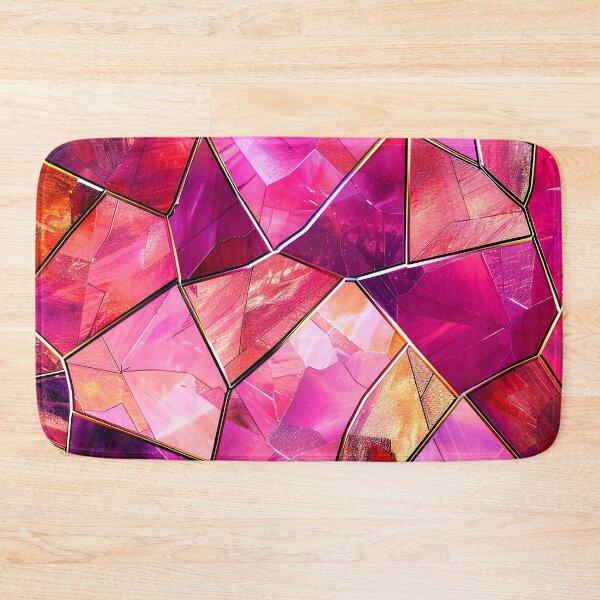Item preview, Romantic Pink Magenta Stain Glass-Inspired Abstract Design designed and sold by DEC02.