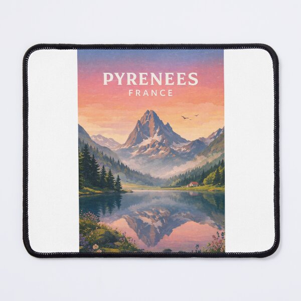 Item preview, Pyrenees France Mountain Peaks and Alpine Valley designed and sold by Aryabek.