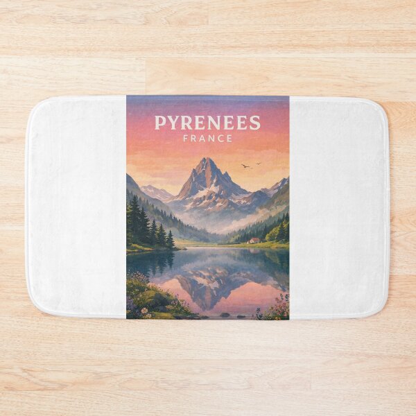 Item preview, Pyrenees France Mountain Peaks and Alpine Valley designed and sold by Aryabek.