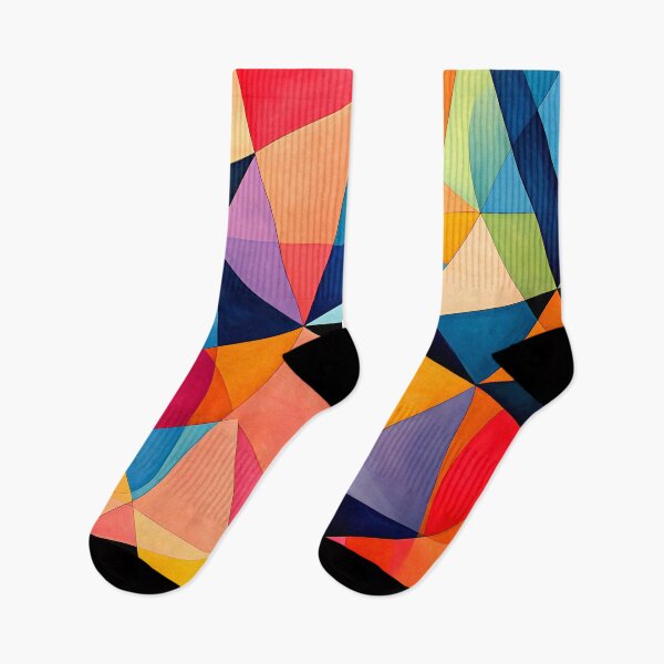 Item preview, Modern Contemporary Colorful Triangular Shapes Abstract Designs designed and sold by DEC02.