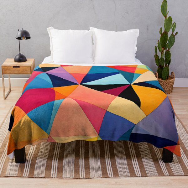 Item preview, Modern Contemporary Colorful Triangular Shapes Abstract Designs designed and sold by DEC02.