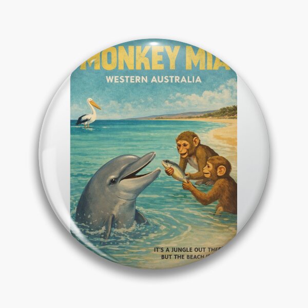 Item preview, Monkey Mia Shark Bay Western Australia Dolphin Coast designed and sold by Aryabek.