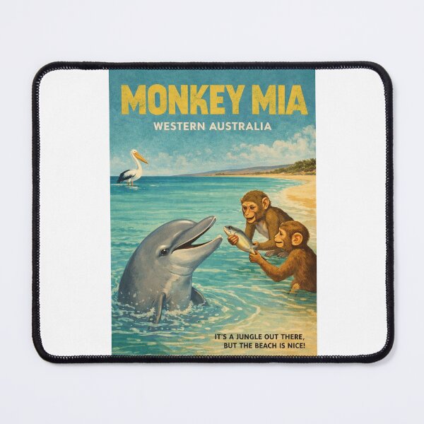 Item preview, Monkey Mia Shark Bay Western Australia Dolphin Coast designed and sold by Aryabek.