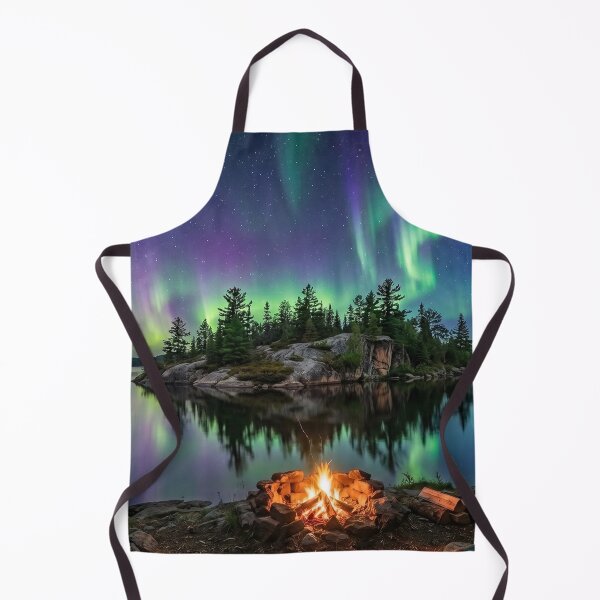 Item preview, Northern Lights Lakeside Campfire designed and sold by Adventure Ambience Studio.