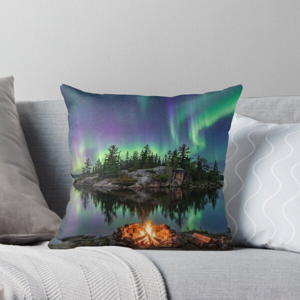 Item preview, Northern Lights Lakeside Campfire designed and sold by Adventure Ambience Studio.