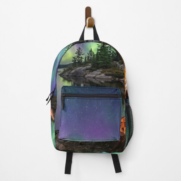 Item preview, Northern Lights Lakeside Campfire designed and sold by Adventure Ambience Studio.
