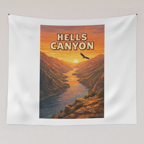 Item preview, Hells Canyon Snake River Sunset Idaho Oregon Vista designed and sold by Aryabek.