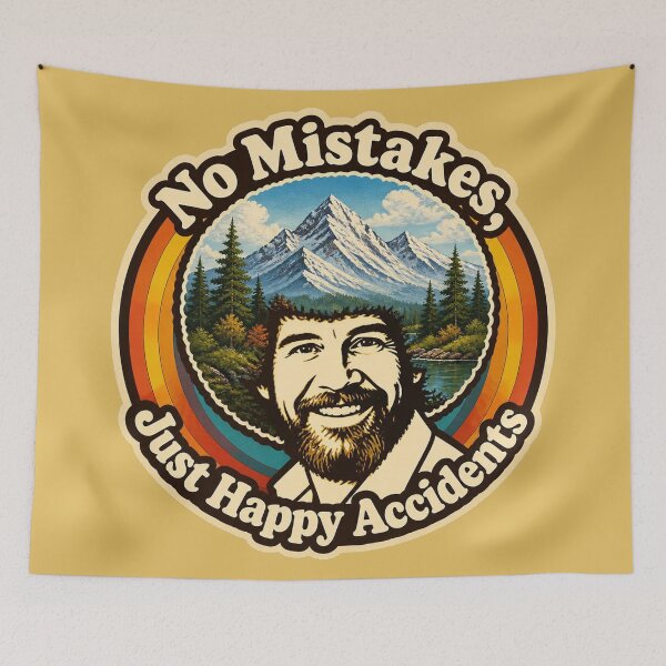 Artikelvorschau, Bob Ross' glückliche Unfälle entworfen und verkauft von Karamram Studio.