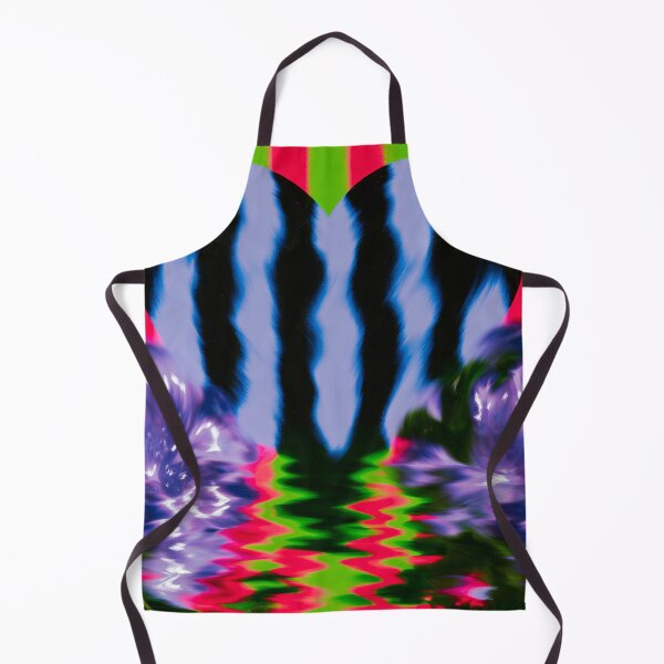 Item preview, Neon Zebra Heart Reflection designed and sold by bubblegoth.