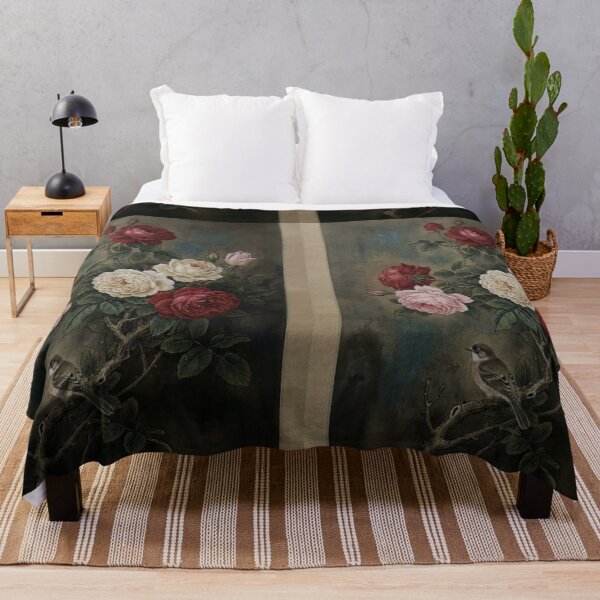 Item preview, Elegant Red Roses Fine Art Realistic Chinese Gongbi Painting designed and sold by OddlySticky.