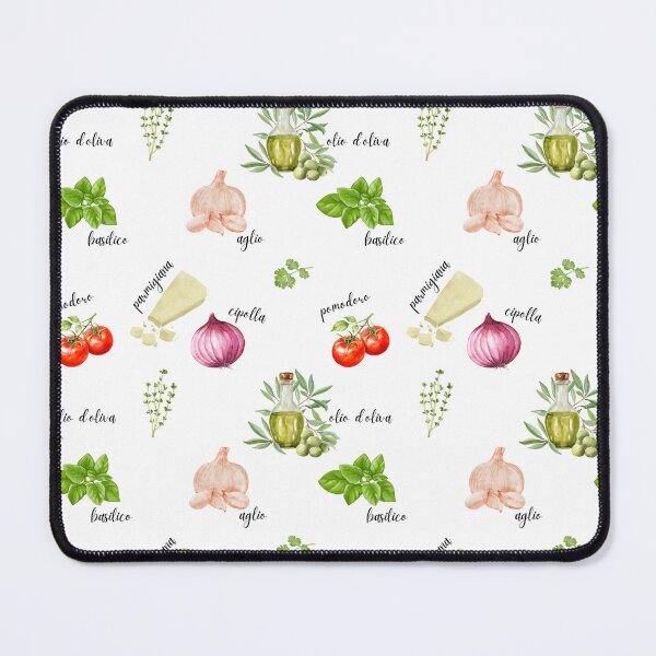 Item preview, Italian Kitchen Watercolor | Tomato Basil Olive Oil Parmesan Garlic Illustration | Phone Case Mug Notebook designed and sold by PaperyAndInk.
