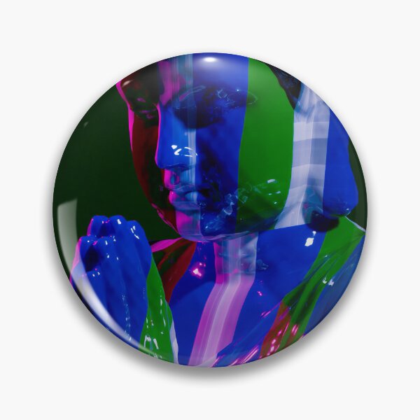 Item preview, Neon Abstract Prayer Portrait designed and sold by bubblegoth.