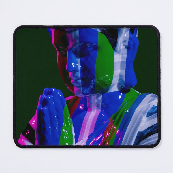 Item preview, Neon Abstract Prayer Portrait designed and sold by bubblegoth.