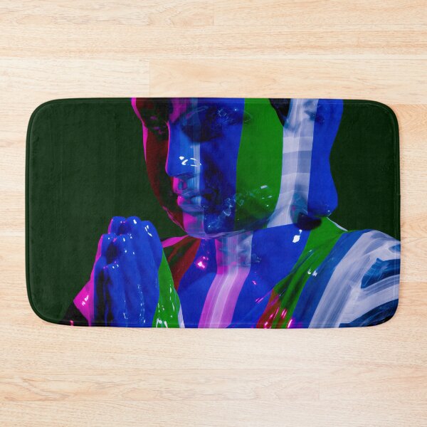 Item preview, Neon Abstract Prayer Portrait designed and sold by bubblegoth.