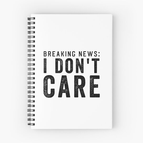 Item preview, Breaking News: I dont Care designed and sold by aponwao.