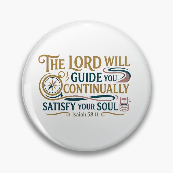 Item preview, THE LORD WILL GUIDE YOU CONTINUALLY SATISFY YOUR SOUL - Isaiah 58:11 Faith Graphic designed and sold by Faithloveshop.