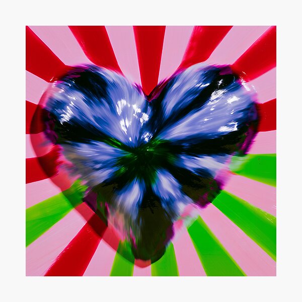 Item preview, Psychedelic Floral Heart Sunburst designed and sold by bubblegoth.