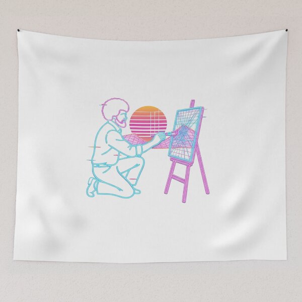 Item preview, Bob Ross Neon Retro designed and sold by Karamram Studio.