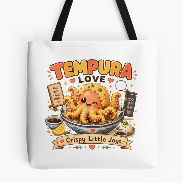 Item preview, Cute Tempura Octopus Kawaii T-Shirt | Japanese Food Lover Anime Aesthetic Seafood Gift designed and sold by Snackwear Apparel.