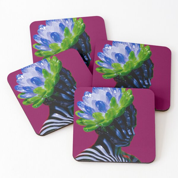 Item preview, Neon Floral Goddess in Magenta designed and sold by bubblegoth.