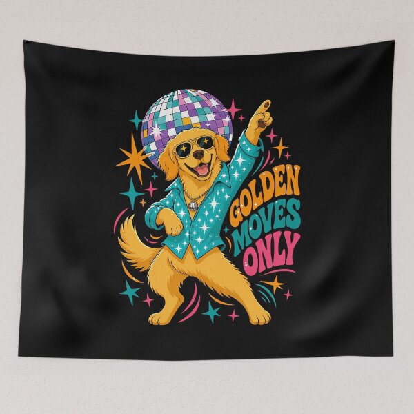 Item preview, Golden Retriever Grooves Through Every Disco Night designed and sold by Tong4130.