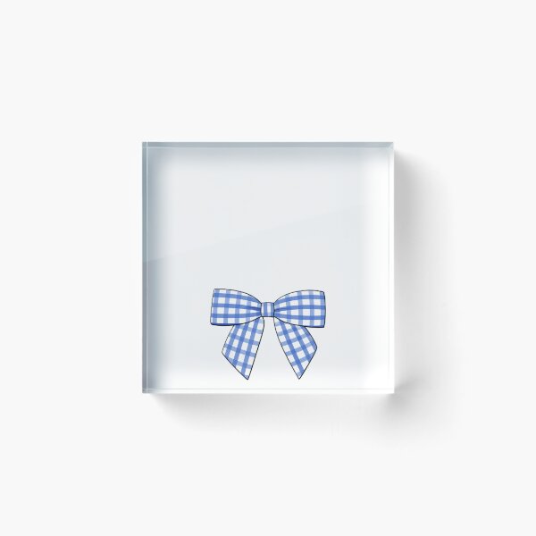 Artikelvorschau, blue gingham bow entworfen und verkauft von Roniya George.